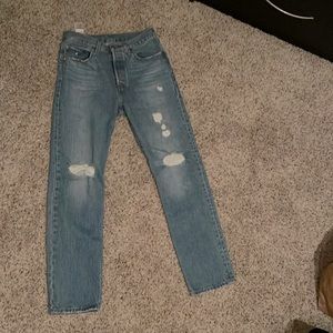 Levis womens 501 straight leg jeans